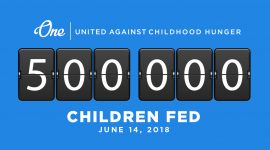 500000 Meals Fed Childhood Hunger Milestone