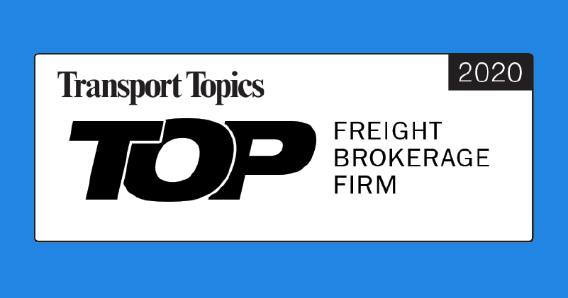 Award image for Transport Topics Top Freight Brokerage firms 2020