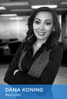 Dana Koning recruiter folded arms smiling